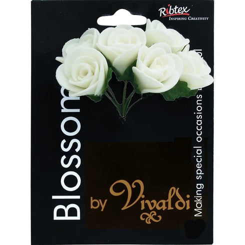 Foam Rose Flowers with Petals (available in 2 colours)